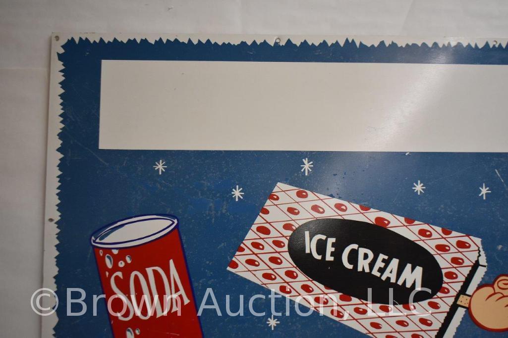 Ice Cream/Soda sst advertising sign