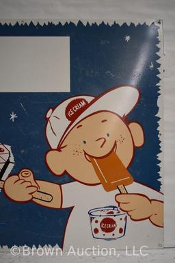 Ice Cream/Soda sst advertising sign