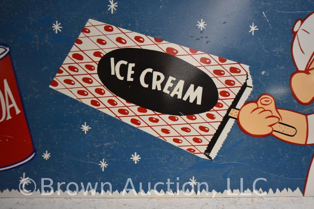 Ice Cream/Soda sst advertising sign