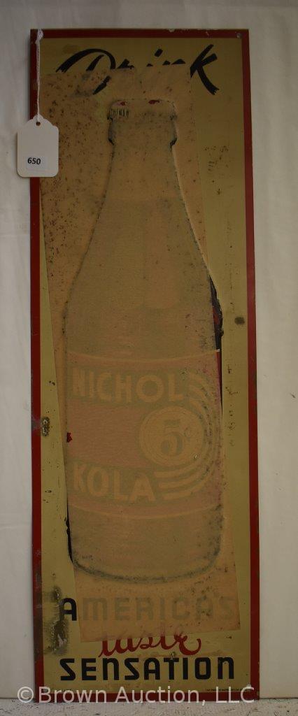 Nichol Kola embossed sst advertising sign