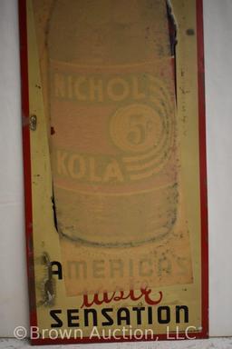 Nichol Kola embossed sst advertising sign