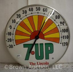 7Up bubble glass advertising thermometer