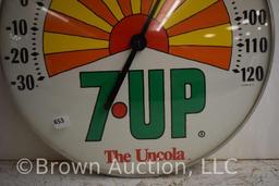 7Up bubble glass advertising thermometer