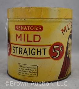 Muriel Senators mild straight 5 cent Cigars tin