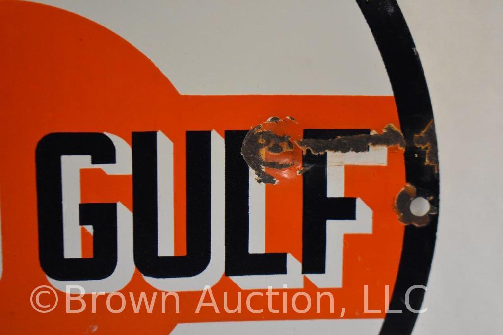 That's Good Gulf Gasoline ssp 10.5"d sign