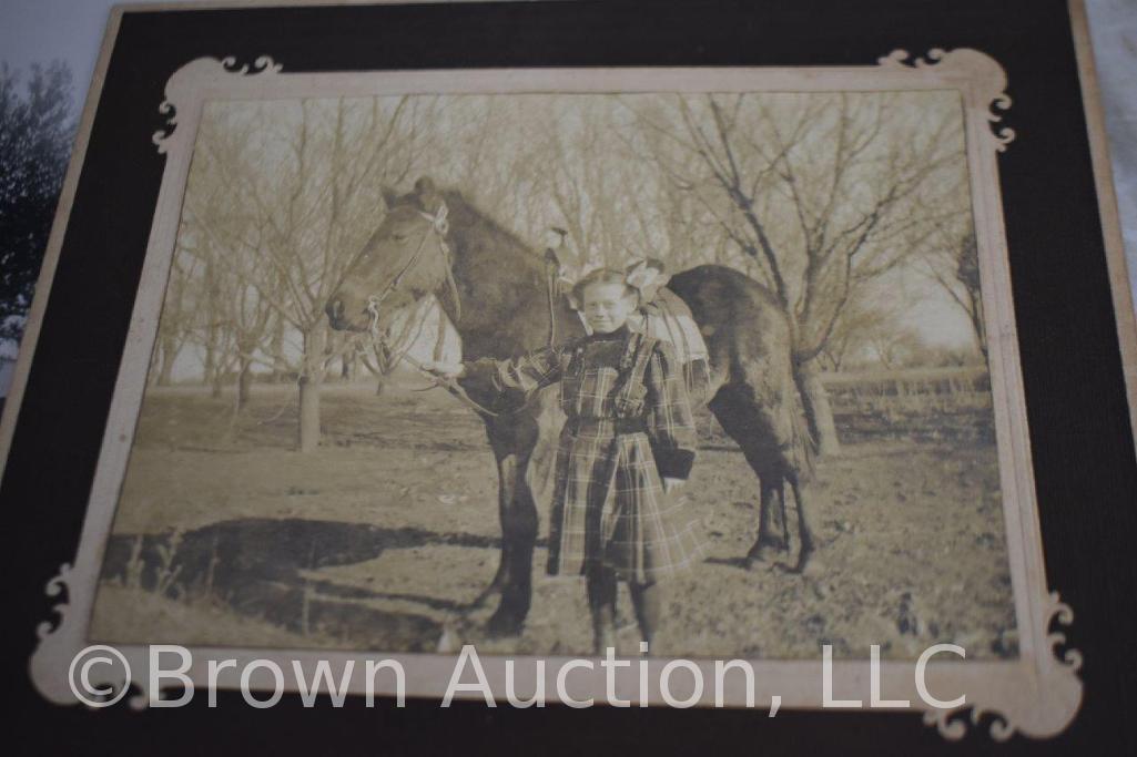 Assortment of old family photographs