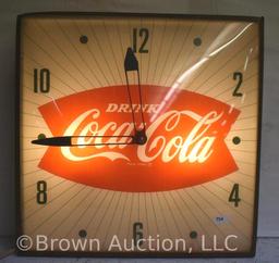 Coca-Cola fish tale bubble glass Pam clock