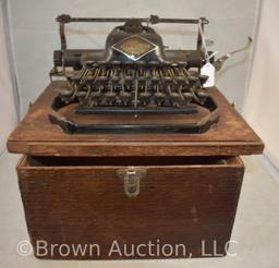 The Blickensderfer No. 8 portable typewriter, original wood case