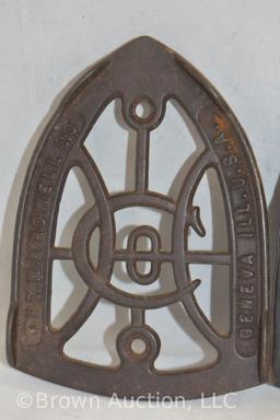 (4) Cast Iron decorative trivets