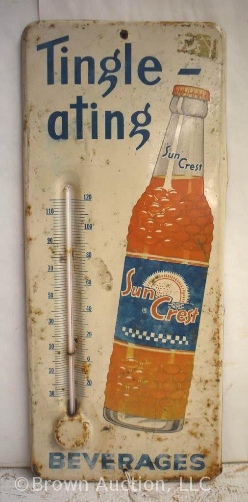Sun Crest (Tingle-ating) advertising thermometer