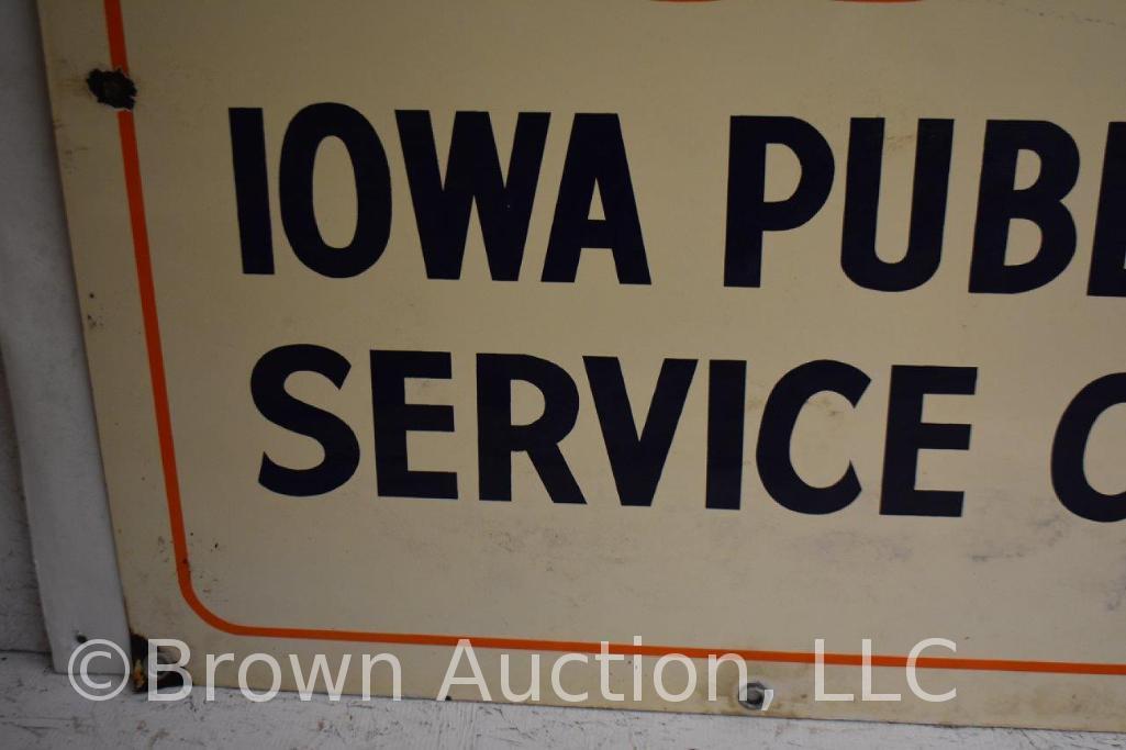 Iowa Public Service Co. SSP sign