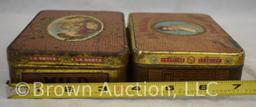 (2) Cigars tin - LaPaline Senators and LaResta