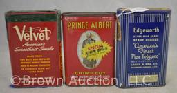 (3) Pocket tobacco tin - Prince Albert, Velvet and Edgeworth