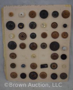 Large assortment of old buttons