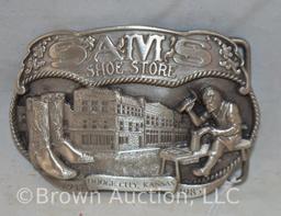 Sam's Shoe Store, Dodge City, KS belt buckle