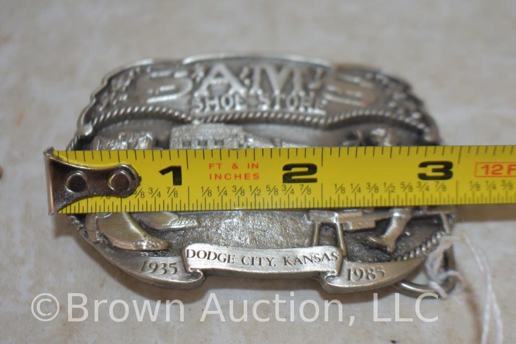 Sam's Shoe Store, Dodge City, KS belt buckle