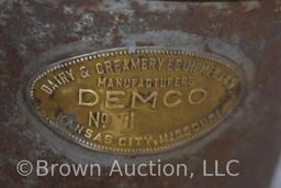 Mrkd. Demco Dairy and Creamery Equipment Co. No. 1 strainer/bucket