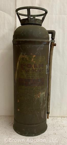 Vintage brass Fyr-Futer fire extinguisher