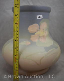 Weller Perfecto (Matt Louwelsa) 10.5"h bulbous vase, floral decorated