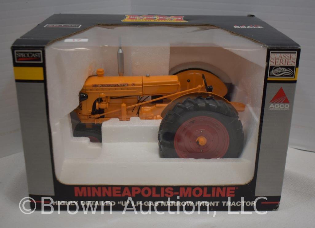 Minneapolis-Moline highly detailed "U" LP-gas narrow front die-cast metal tractor