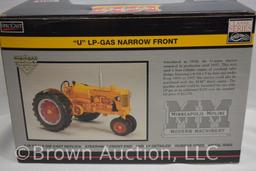 Minneapolis-Moline highly detailed "U" LP-gas narrow front die-cast metal tractor