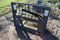 Skid Steer Forks Attachment ** Montana T-rex Post Driver In The Pictures Not Being Sold