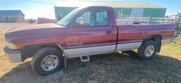 1994 Dodge Ram 2500 Pickup, 5 Speed Manual, V10, 152k Miles, Runs Good, Gooseneck Ball Adapter - Goo