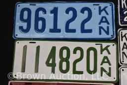 (7) Kansas license tags - 1920's and earlier