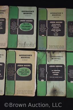 (10) assorted John Deere operator's manuals