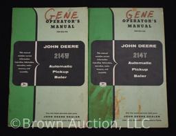 (10) assorted John Deere operator's manuals