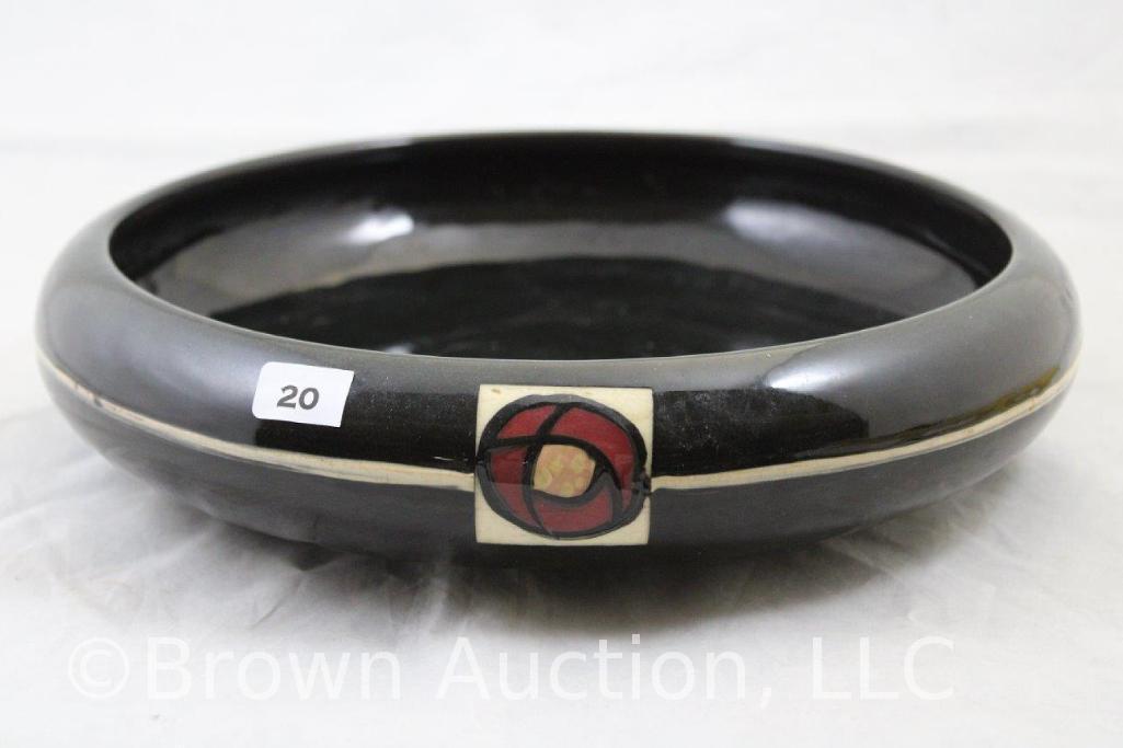 Mrkd. Weller Rosemont low bowl, 3"h x 11"d