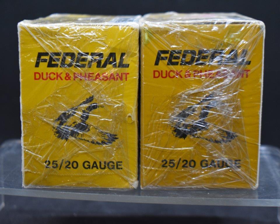 (2) Federal "Duck and Pheasant" 20 ga. ammo/boxes