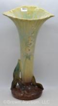 Roseville Wincraft 286-12" vase, green/brown