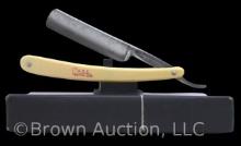 W.R. Case and Son's "Preparedness" straight razor, "Case Tested XX" on cream celluloid handle with