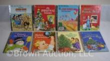 (8) Little Golden Books, 1950-80's copyrights: My Christmas Treasury; Baby's Christmas; Frosty the