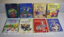 (8) Little Golden Books, 1950 and 80's copyrights: The Christmas Story; Bugs Bunny and the Health