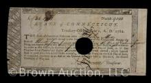 Revolutionary War State of Conn. Hostilities note sold to raise funds for the war effort, 1782