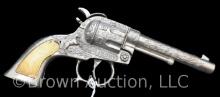 Buzz Henry "Gene Autry" die cast cap gun with imbedded plastic grips; 1950-60's