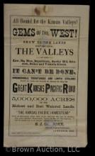 1875 Kansas Pacific Railroad advertising flyer