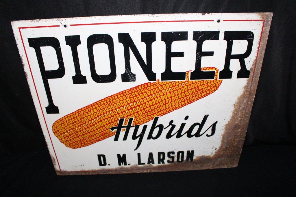 PIONEER HYBRID SEED CORN TIN FARM SIGN