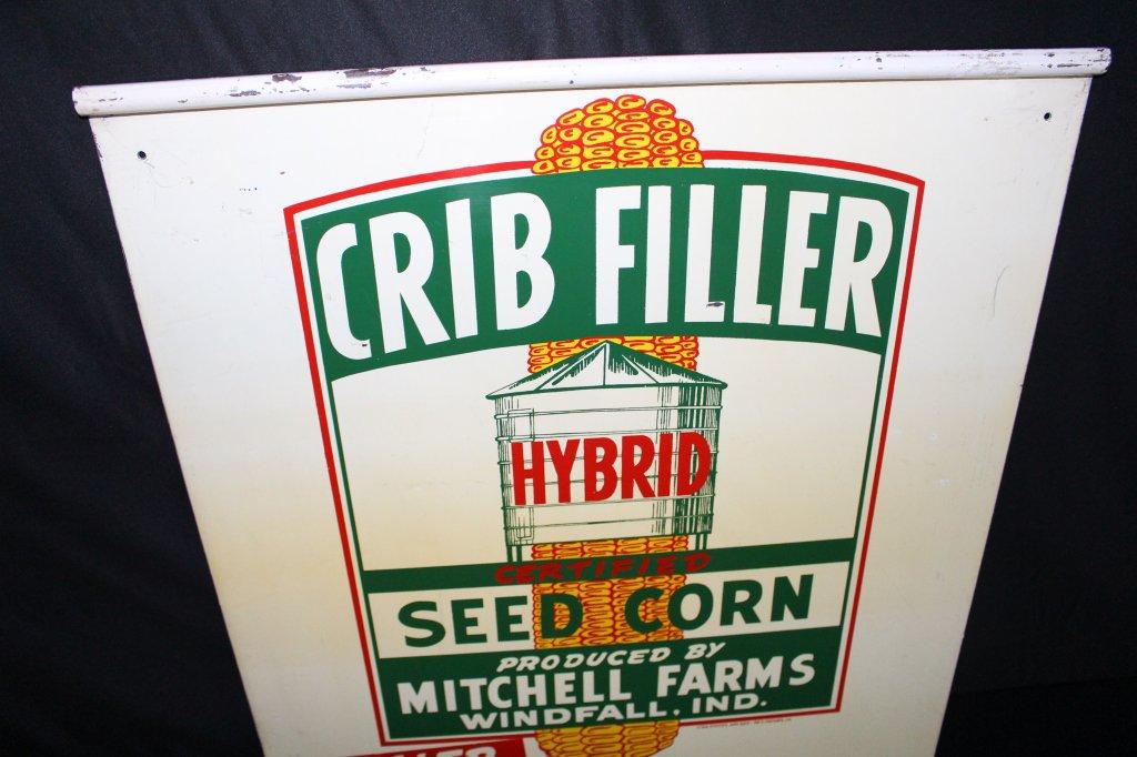 CRIB FILLER SEED CORN WINDFALL IN TIN FARM SIGN