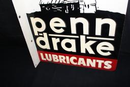 PENN DRAKE MOTOR OIL FLANGE SIGN