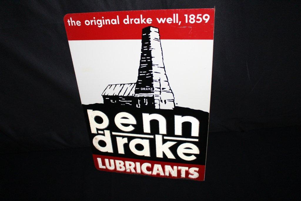 PENN DRAKE MOTOR OIL FLANGE SIGN