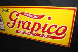 GRAPICO GRAPE SODA POP TIN SIGN