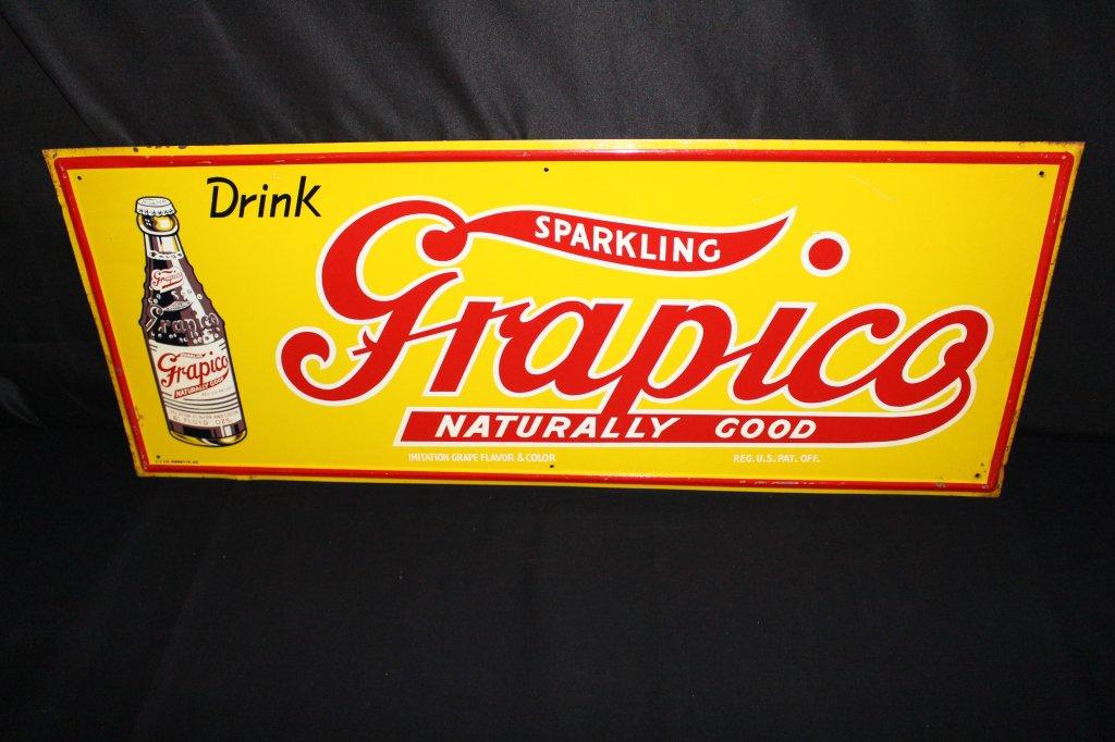 GRAPICO GRAPE SODA POP TIN SIGN