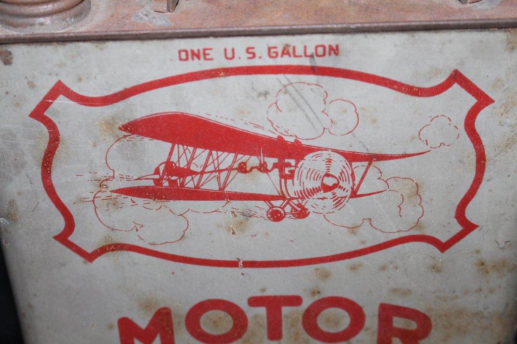 RARE ESSEX HUDSON NICHOLS SERVICE OIL CAN AIRPLANE