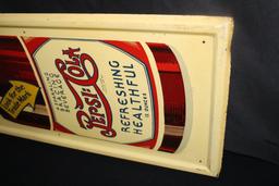 RARE 5 CENT DOUBLE DOT PEPSI COLA SODA POP SIGN