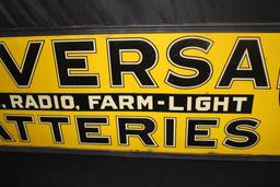 UNIVERSAL AUTO RADIO FARM LIGHT BATTERIES SIGN
