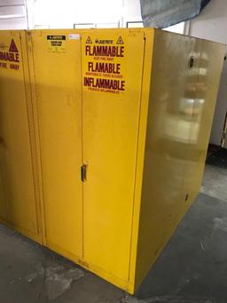 60 Gal capacity. Justrite flammable liquid storage cabinet