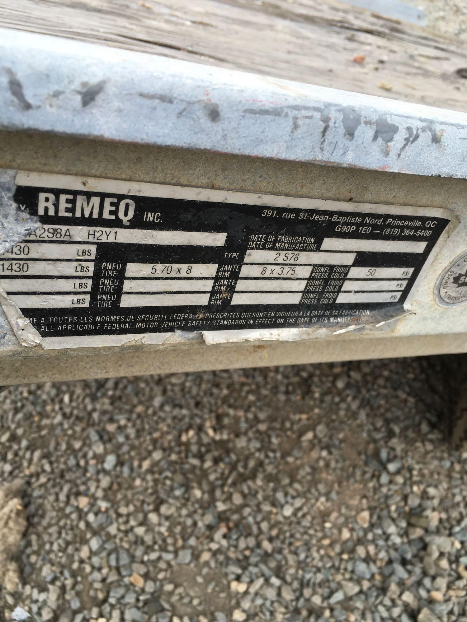 Remeq Dump Trailer 7.5' X 8'